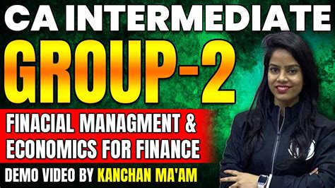 Financial Management Economics For Finance CA Intermediate Udesh