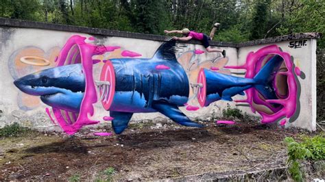 French Graffiti Star Scaf Creates Scarily Vivid D Works