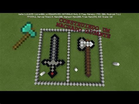 CONSTRUI UM MACHADO GIGANTE NO MINECRAFT YouTube