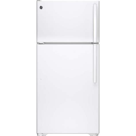 Ge Cu Ft Top Freezer Refrigerator White Energy Star At Lowes