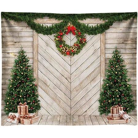 Amazon Felortte 10x8FT Polyester Fabric Winter Christmas Rustic