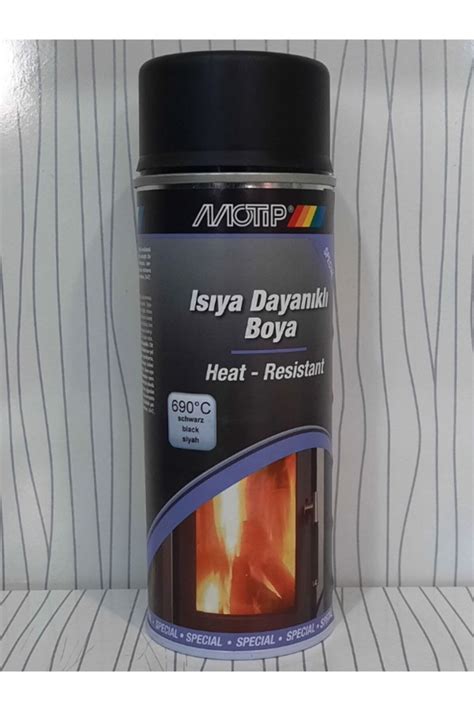 Motip Isıya Dayanıklı Siyah Sprey Boya 400 Ml 690°c Fiyatı Yorumları