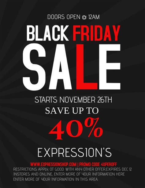 Black Friday Template Postermywall