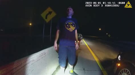 Body Worn Cameras Show Traffic Stop Before Man Runs Onto Highway