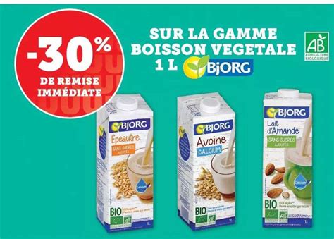 Offre Boisson V G Tale Bio Bjorg Chez Auchan