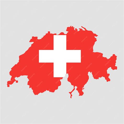 premium vector switzerland map  flag