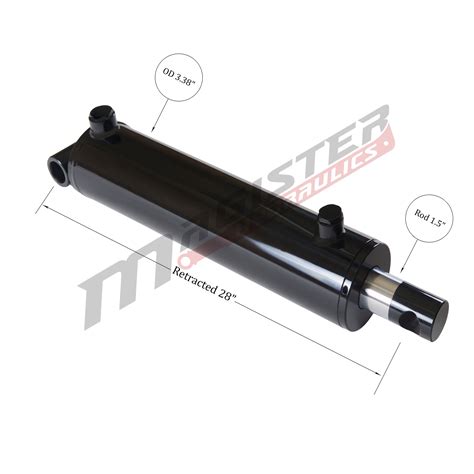 Bore X Stroke Hydraulic Cylinder Welded Pin Eye Double Acting