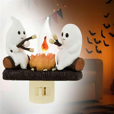 Ktlvex 2024 Ghost Campfire Flickering Nightlight 2 Ghosts Roasting Smores At Campfire 3d