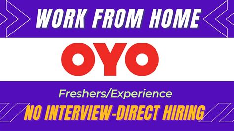 OYO Is Hiring Part Time Jobs For Students Work From Home Job 2022