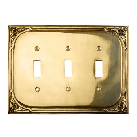 Elegant Brass Victorian Switch Plate