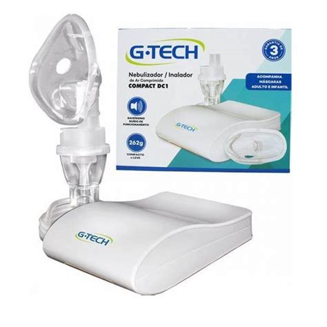 Inalador Nebulizador G Tech Compact Dc1 Branco 100v 240v Shopee Brasil