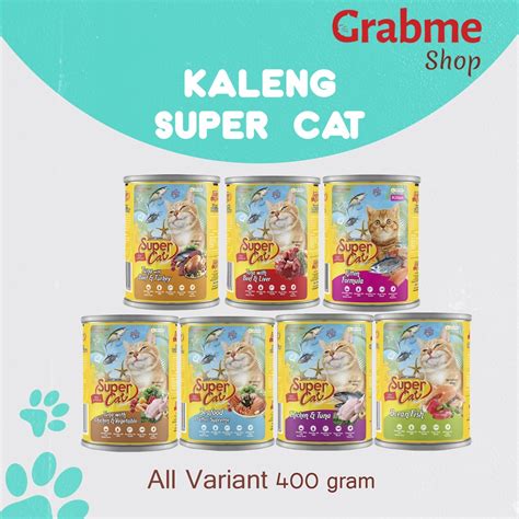 Jual Makanan Kucing Basah Super Cat Kaleng All Variant 400 Gr Shopee