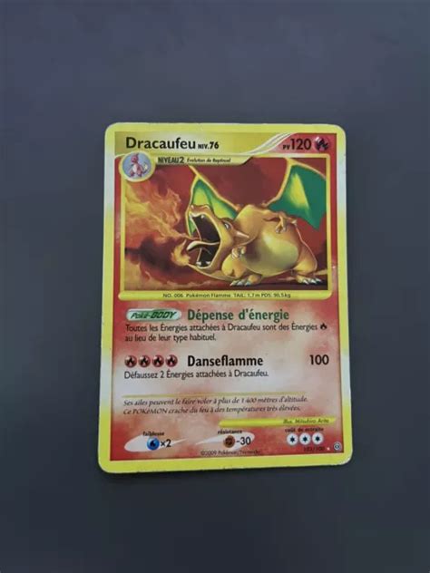 CARTE POKÉMON DRACAUFEU Secrète 103 100 Holo DP Tempête FR EUR 45