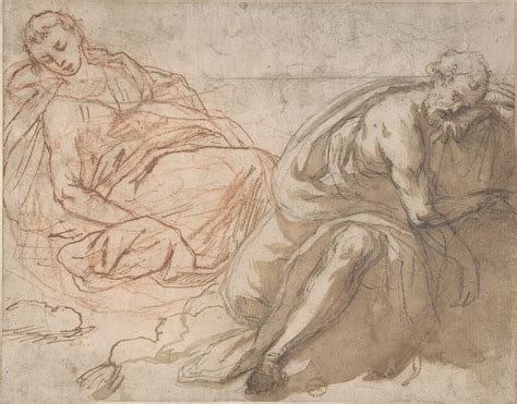 Anonymous Italian Roman Bolognese Th Century Two Sleeping