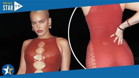 Anne Marie Goes Braless And Exhibits Her Toned Curves In Mesh Leotard