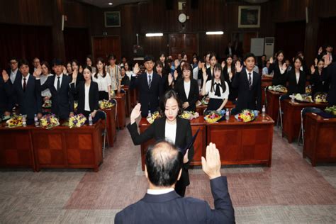 광주교육청 신규 지방공무원들 ‘청렴선서