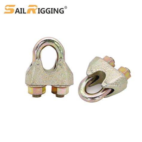 Color Zinc Plated DIN1142 Malleable Steel Galvanized Wire Rope Clips