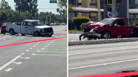 San Jose Crash Bicyclist Dies After Driver Runs Red Light Hits Truck