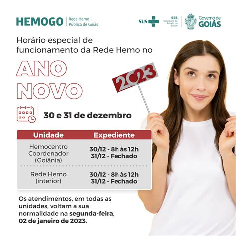 Hemocentro De Goiás Rede Hemo Terá Funcionamento Em Horário Especial