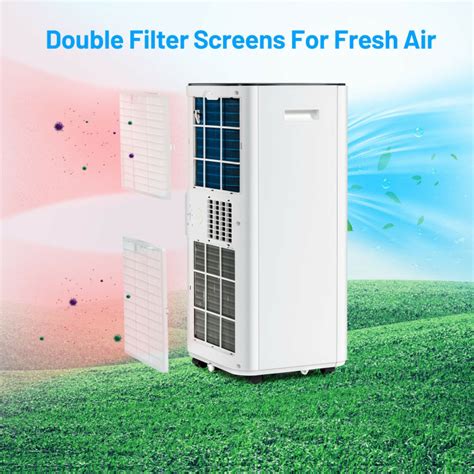 10000 Btu Portable Evaporative Air Cooler Dehumidifier With 24h Timer