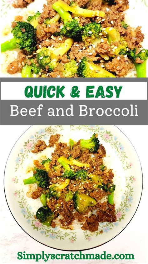 Quick Beef And Broccoli Simply Scratch Made Recipe Dinner With