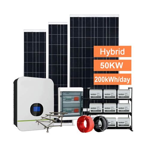 50kw Hybrid Solar Power Systemcomplete Solar System 50kw