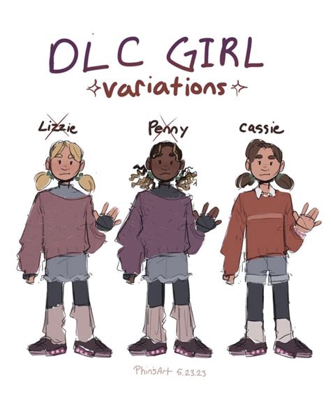 Dlc Girl Variations I Think Its Funny How We All Got Cassies Design