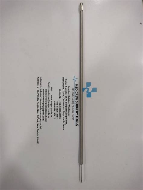 Stainless Steel Silver Hystroscopy Aspiration Needle For Hospital