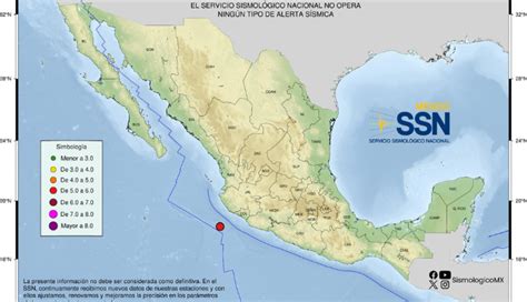 Sismo De Magnitud 5 5 Sacude Las Costas De Jalisco