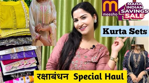 Meesho Kurta Sets Haul Meesho Haul Kurta Sets Haul Rakshabandhan