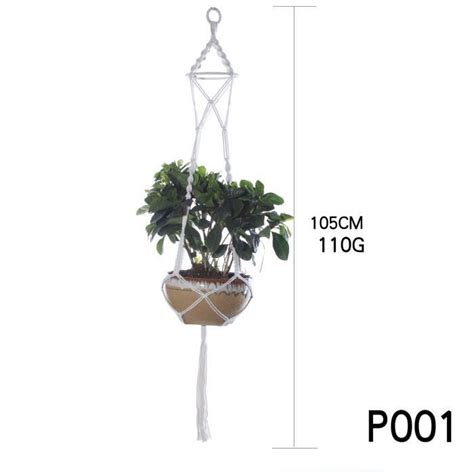 Pot de fleur Suspension murale en macramé porte plante pour Pot De