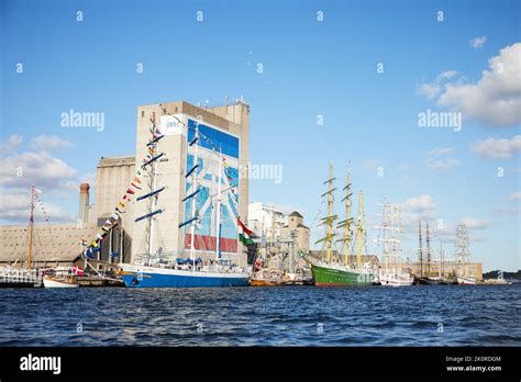 Ships From Tall Ship Race Event In Aalborg Stock Photo Alamy