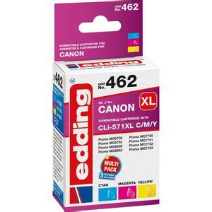 Kompatibel F R Canon Cli Xl Edding Tinte Edd Multipack Cyan