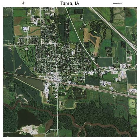 Aerial Photography Map of Tama, IA Iowa