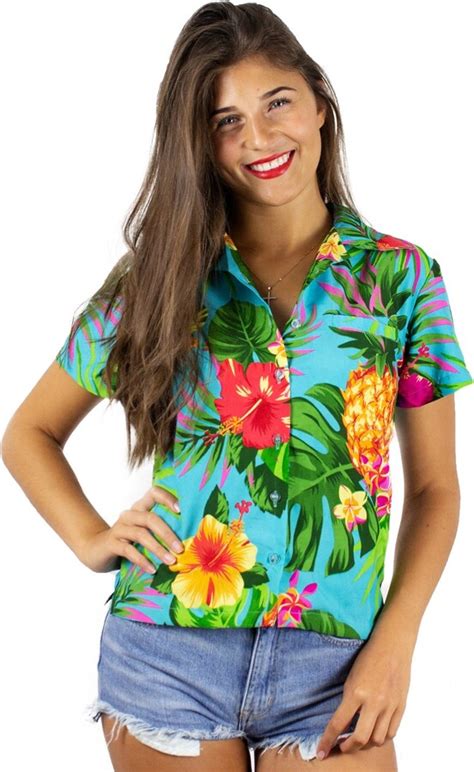 King Kameha Funky Hawaiian Blouse Shirt ShopStyle Tops