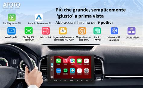 Pollici Atoto F We Autoradio Din Carplay Wireless E Android Auto