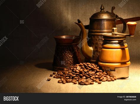 Cup Hot Coffee Ancient Image And Photo Free Trial Bigstock