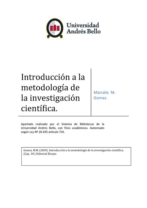 Introduccion A La Metodologia De La Inve Introducci N A La