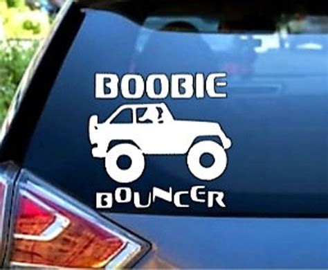 Boobie Bouncer Sticker Car Decal Boobie Bouncer Car Decal Etsy España