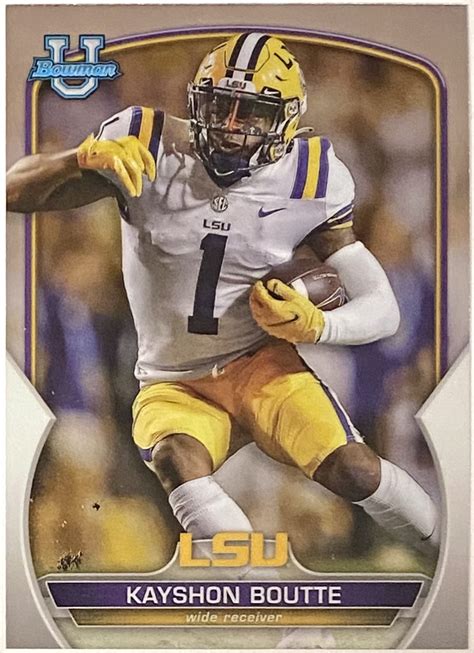 Kayshon Boutte Bowman University Chrome Lsu Tigers Football