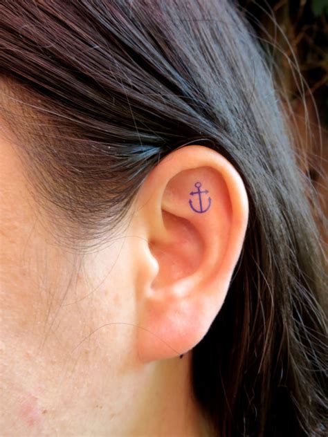 Small Cute Tattoos On Earlobe Tattoo Designs For Women