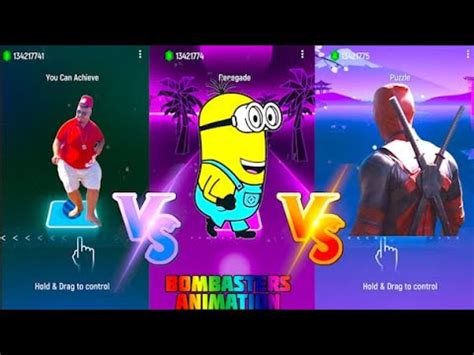 Skibidi Bob Yes Yes Yes Vs Minion Vs Deadpool Tileshop Edm Rush