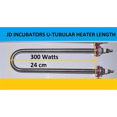 Tubular Heater U Type For Incubators Heavy Duty With Free Terminal Lugs