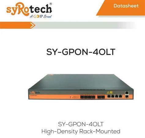 Syrotech Port Gpon Olt Port Loaded At Rs New Sangvi Pune