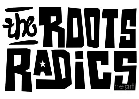 The Roots Radics Black Font Digital Art By Molly Hyde Pixels