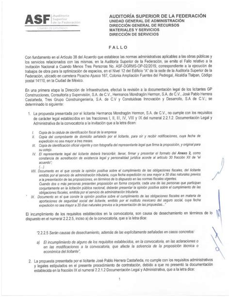 Pdf Auditor A Superior De La Federaci N Unidad An Lisis