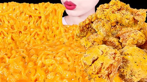 Asmr Mukbangcheesy Carbo Fire Noodles Chicken Cheese Stick