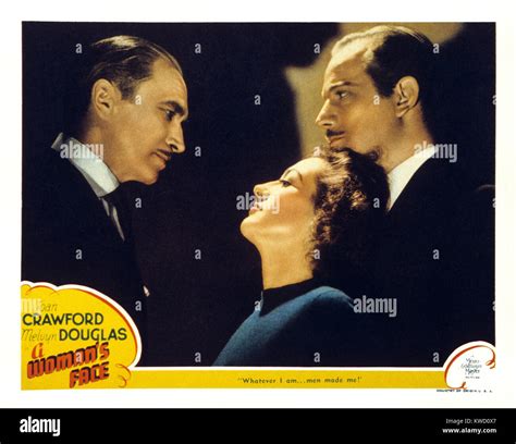 A Womans Face Us Lobbycard From Left Conrad Veidt Joan Crawford