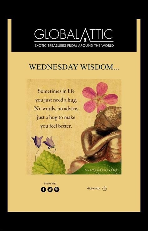 WEDNESDAY WISDOM... | Wednesday wisdom, Wisdom, Feel better