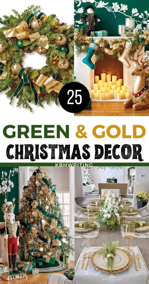 25 Cute Green & Gold Christmas Decor Ideas